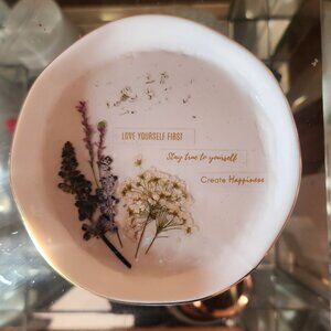 Hand decorated trinket dish